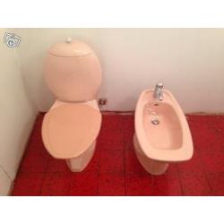 Toalett bidé handfat - retro